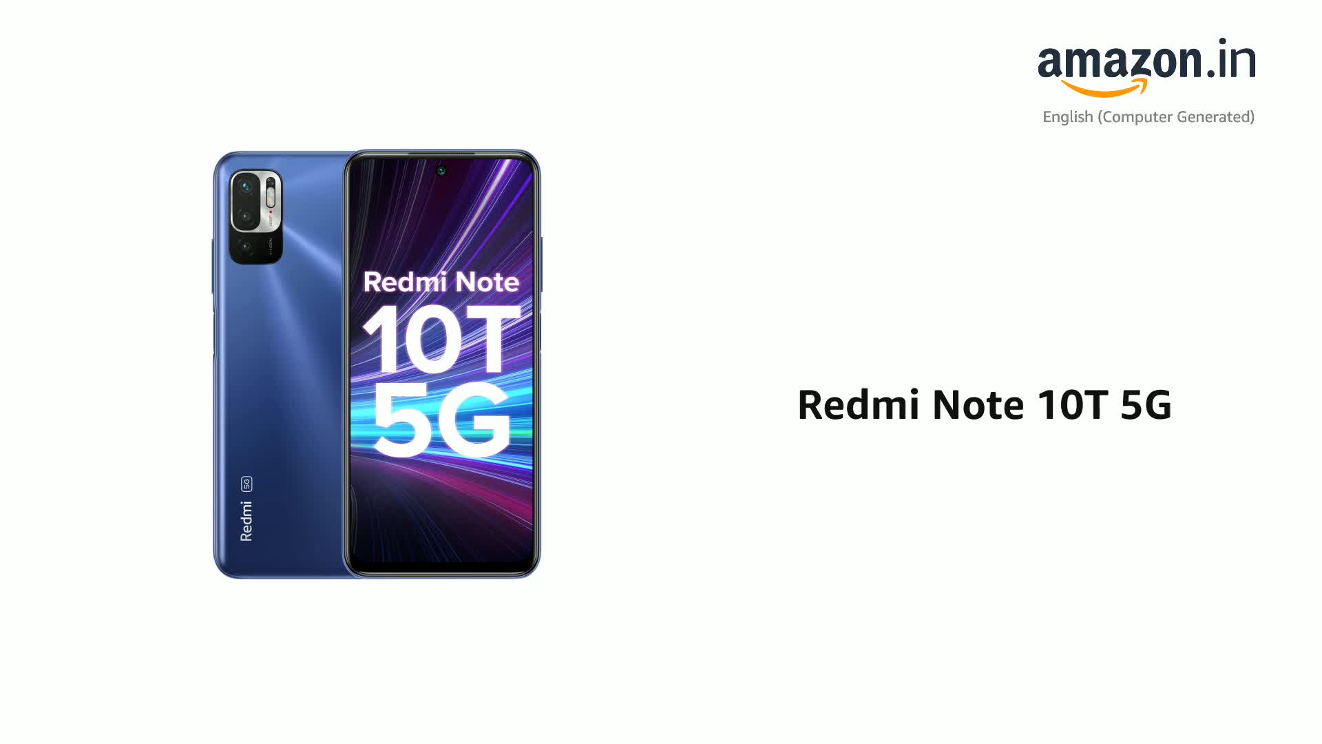 Redmi Note 10T 5G (Metallic Blue, 6GB RAM, 128GB Storage) | Dual